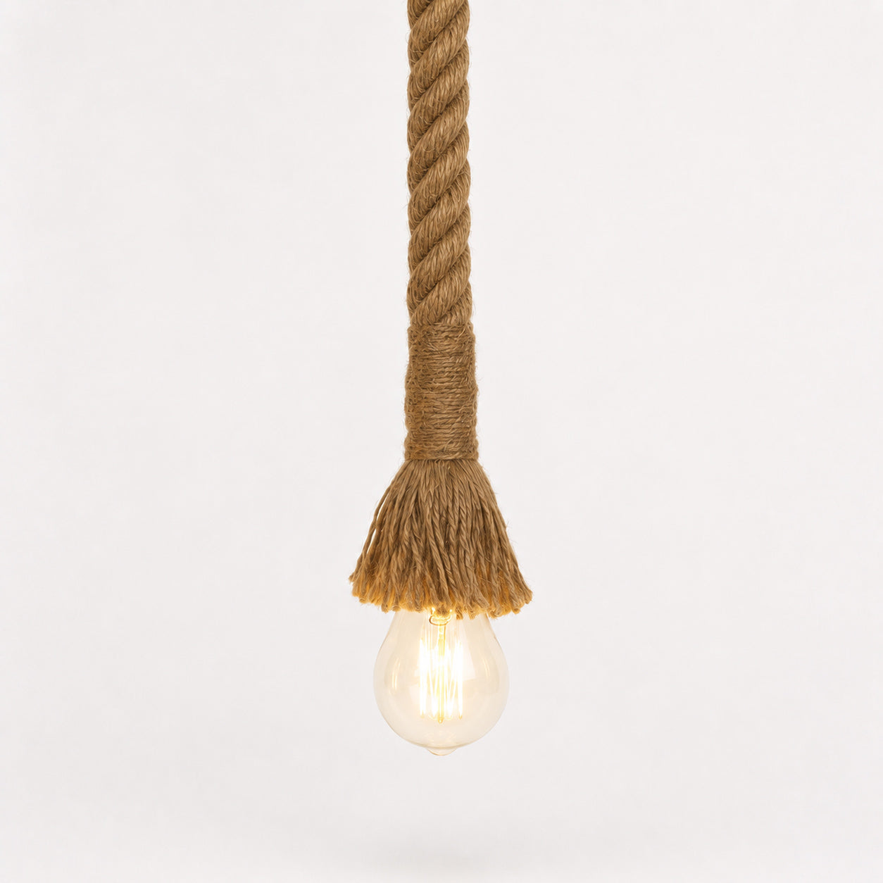 Hemp / Hessian Nautical Rope Pendant Light