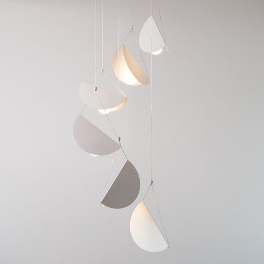 White Glider Minimalist Line Pendant Light