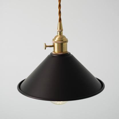Coloured Cone Shade Industrial Pendant Light