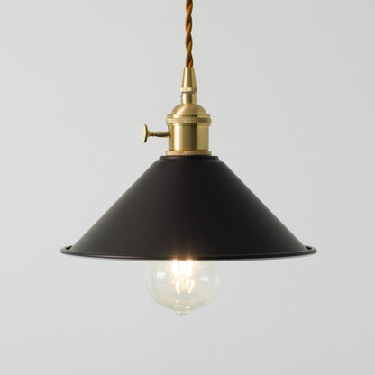Coloured Cone Shade Industrial Pendant Light