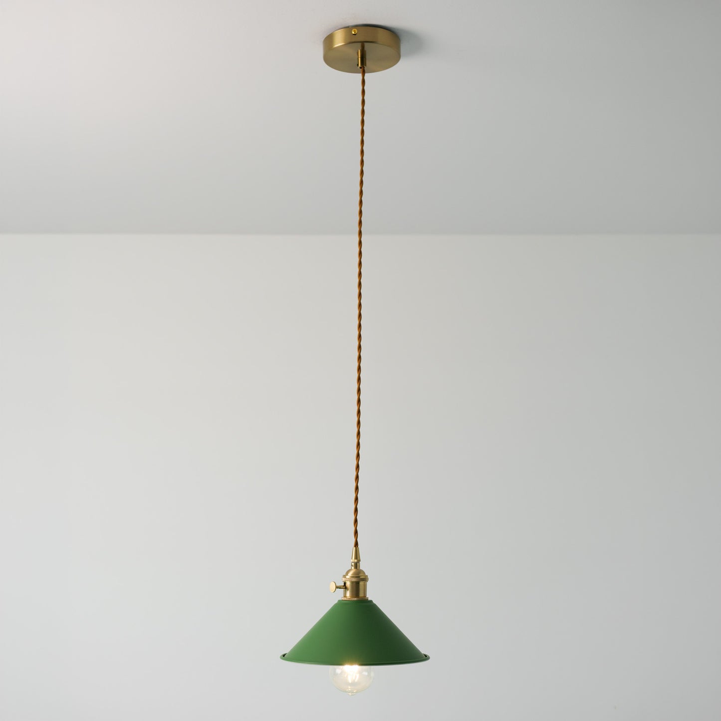 Coloured Cone Shade Industrial Pendant Light