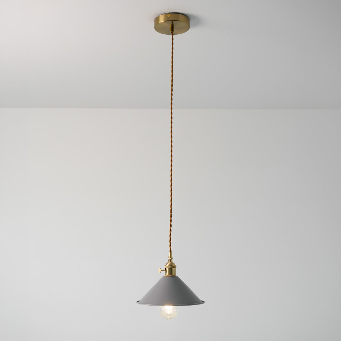 Coloured Cone Shade Industrial Pendant Light