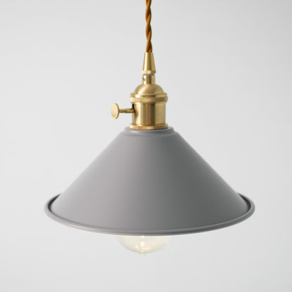 Coloured Cone Shade Industrial Pendant Light