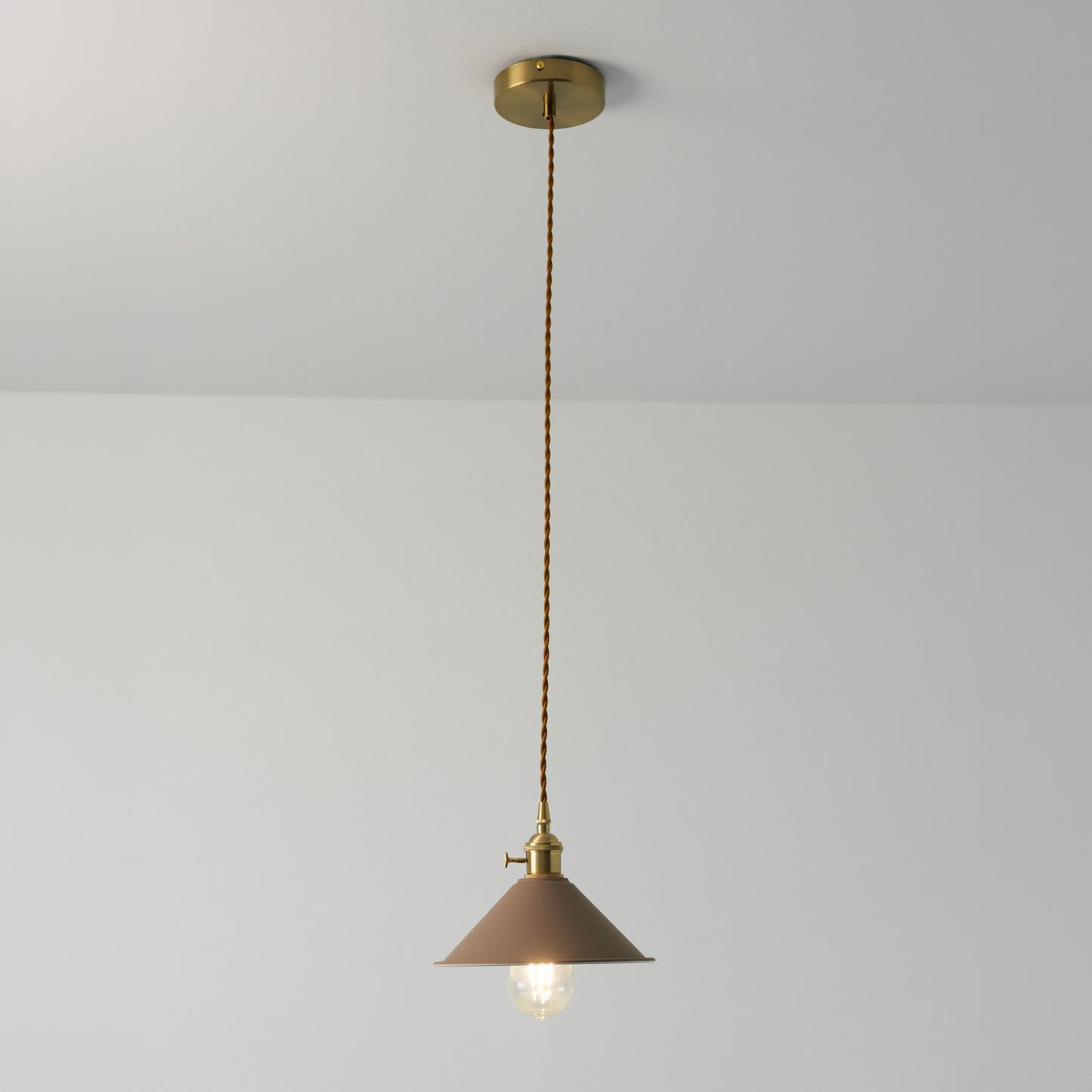 Coloured Cone Shade Industrial Pendant Light