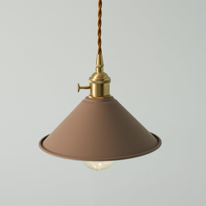 Coloured Cone Shade Industrial Pendant Light