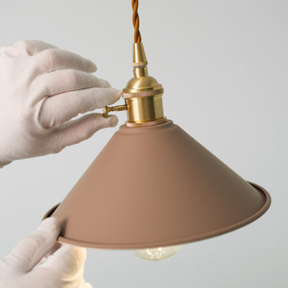 Coloured Cone Shade Industrial Pendant Light