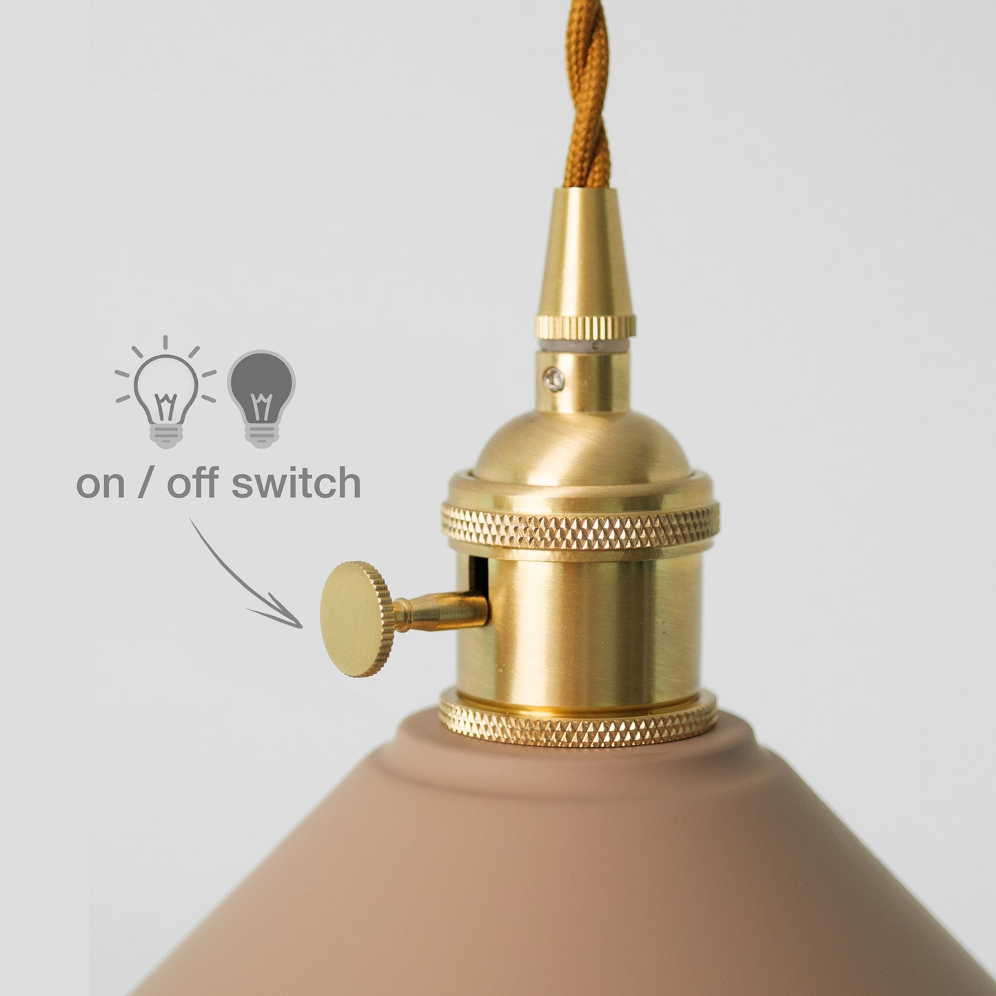 Coloured Cone Shade Industrial Pendant Light