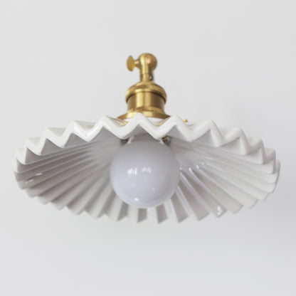 Tutu White Porcelain Gooseneck Wall Sconce