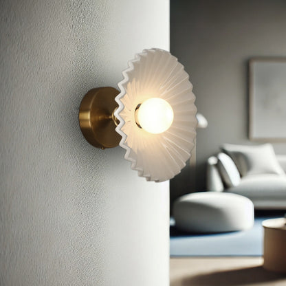 Tutu White Porcelain Wall Sconce / Ceiling Light