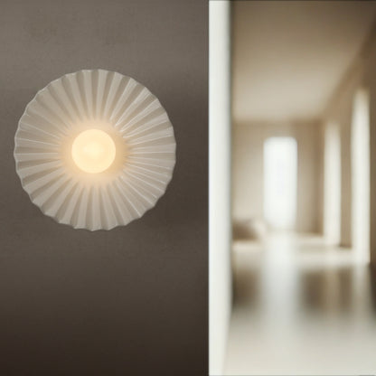 Tutu White Porcelain Wall Sconce / Ceiling Light