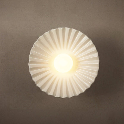 Tutu White Porcelain Wall Sconce / Ceiling Light