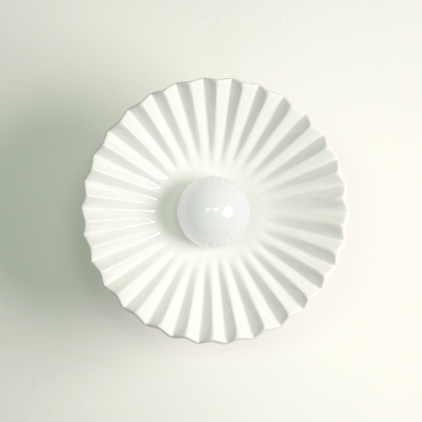 Tutu White Porcelain Wall Sconce / Ceiling Light