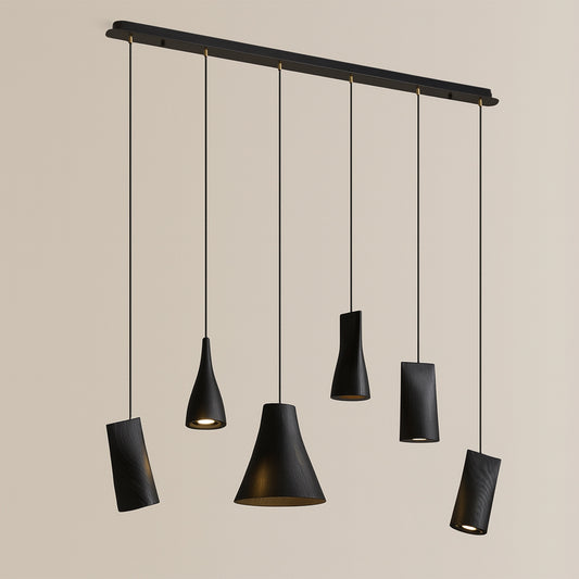 Walnut Solid Wood Minimalist Scandinavian Pendant Light