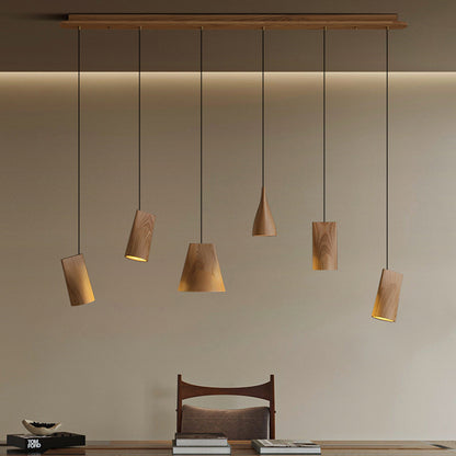 Walnut Solid Wood Minimalist Scandinavian Pendant Light