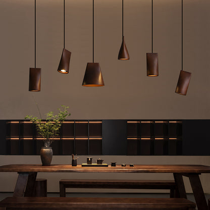 Walnut Solid Wood Minimalist Scandinavian Pendant Light