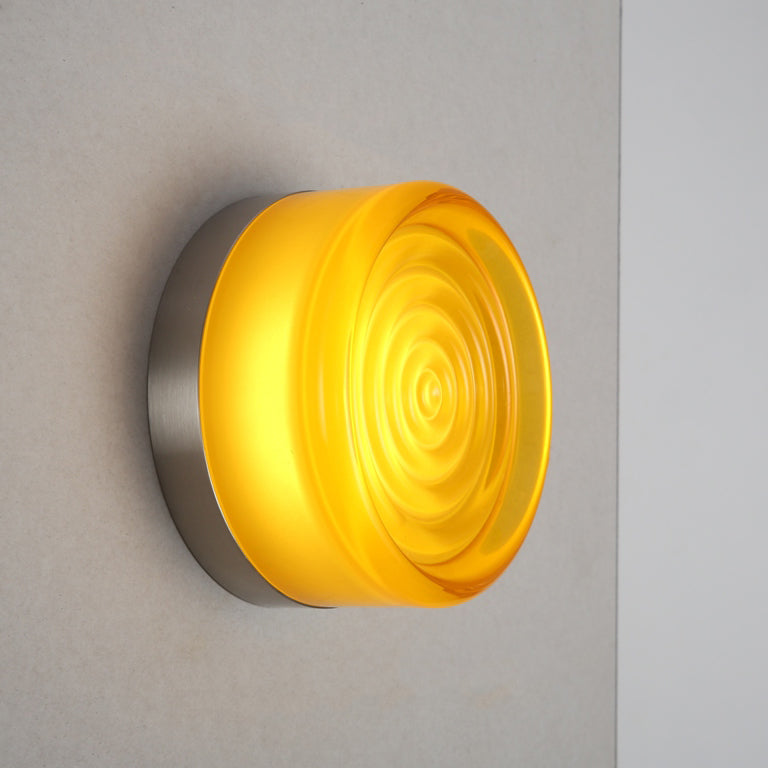 Luna Yellow And Green Glass Wall Light