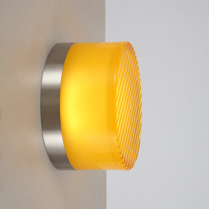 Luna Yellow And Green Glass Wall Light