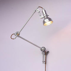 Chrome Mill House Long Arm Industrial Wall Light