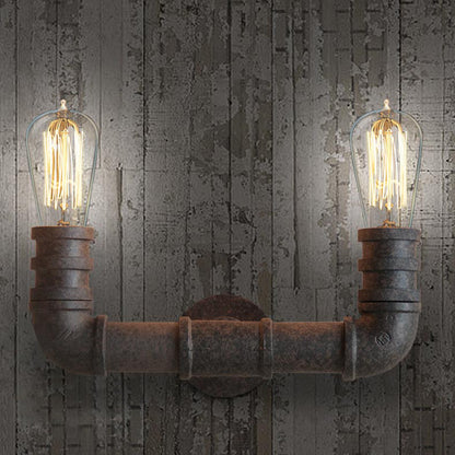 Duo Water Pipe Wall Light Sconce