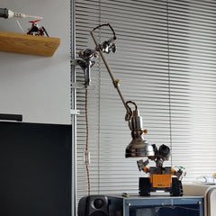 Chrome Mill House Long Arm Industrial Wall Light