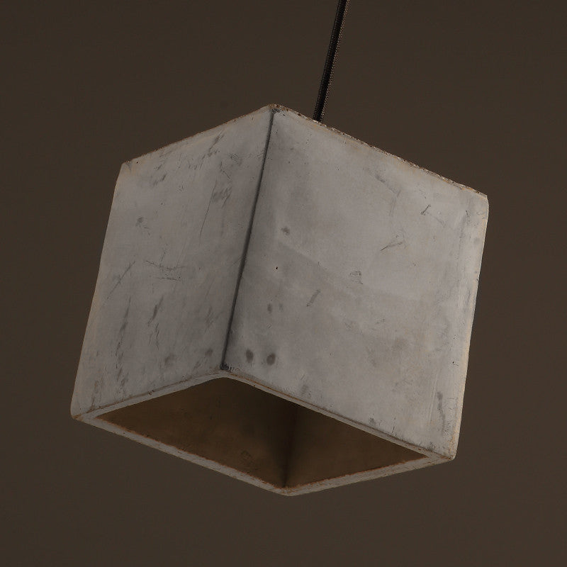 Concrete Odense Cube Pendant Light