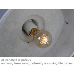 Allegro Concrete Dome Pendant Light lamp