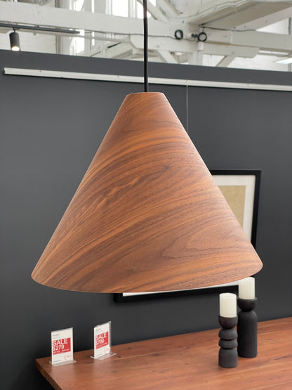 Geppetto Wooden Cone Pendant Light
