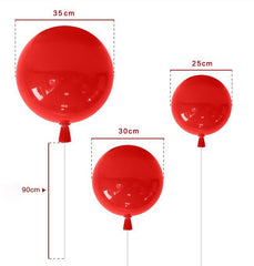 Balloon Light For Children's Room - measurements