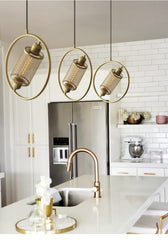 Chiswick Hoop Minimalist Brass Fitting Pendant Light