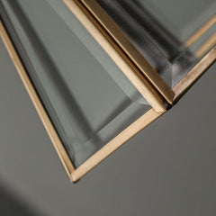 Lanterna brass frame glass pendant light