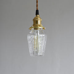 Alfred brass glass shade french country pendant light