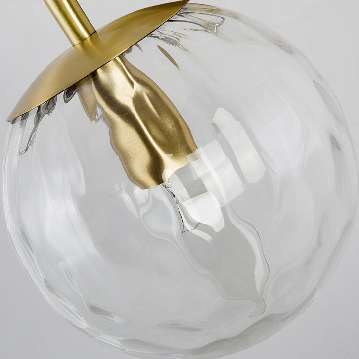 Pomelo Mid century modern Glass Ball Brass Wall Light