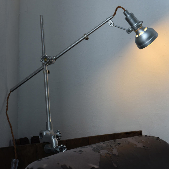 Chrome Mill House Industrial Table Light / Cabinet Light