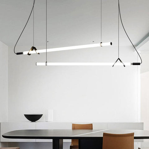 Sasaki Minimalist Linear suspension pendant light