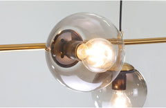Olive Tree Branch Line Chandelier details light bulb