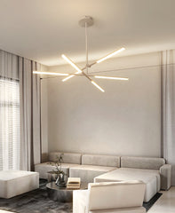 Faro minimalist all white pendant light chandelier