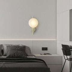 Stratus mid century modern wall light - in brass