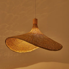 Panama Rattan Wicker Bamboo Pendant Light