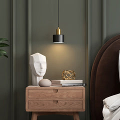 Raffles two tone black and brass pendant light