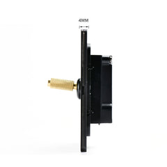 Paddington Knurled 3 gang Tri flip light switch - in black and brass