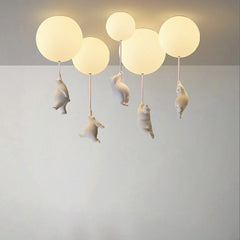 The Flying Bears Children Nursery Ceiling Light