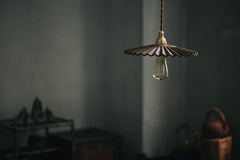Caffeine fluted walnut wooden shade pendant light