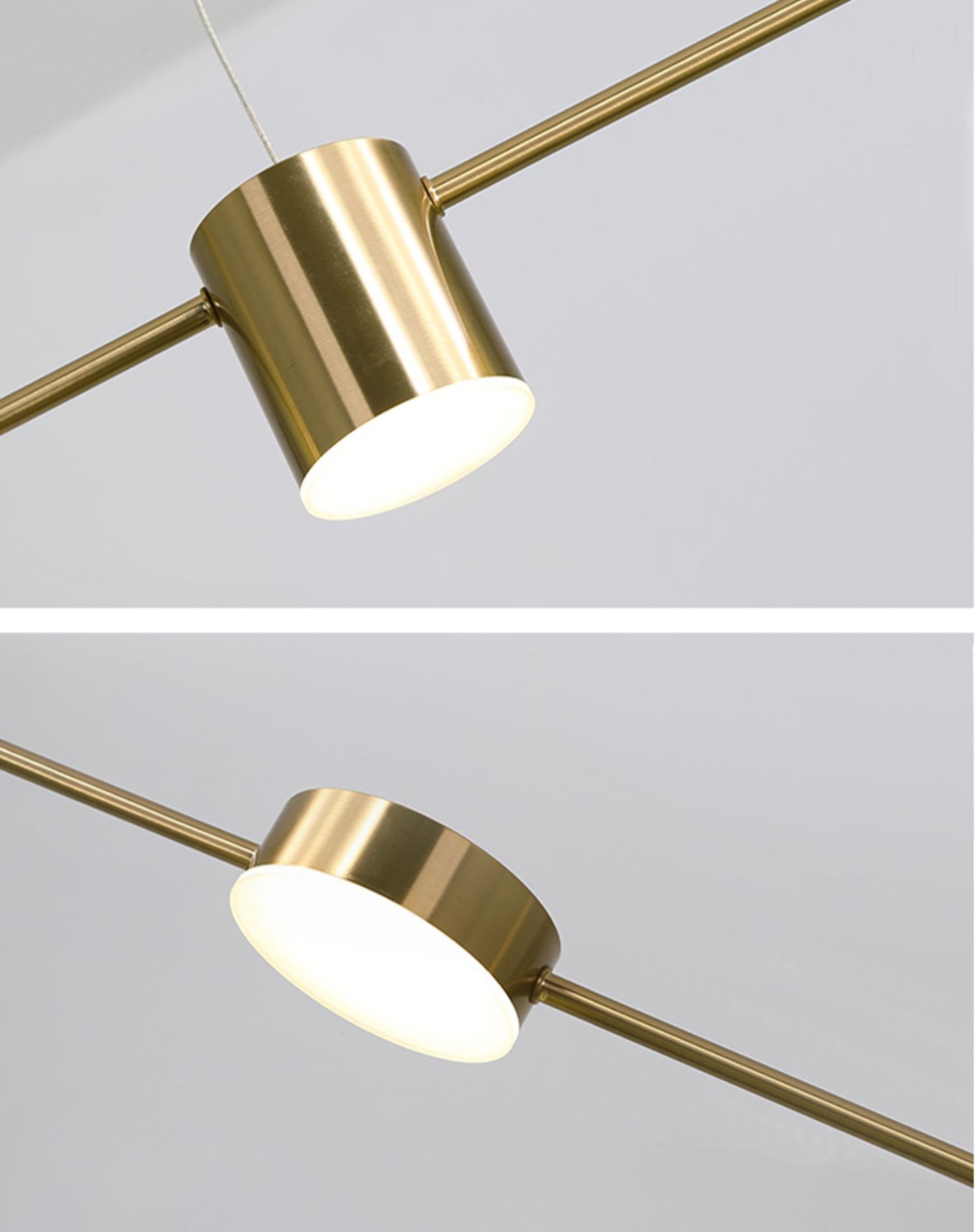 Nori Minimalist Brass Pendant Light Chandelier