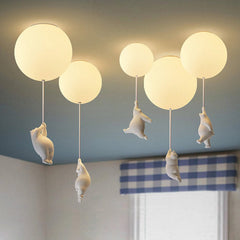 The Flying Bears Children Nursery Ceiling Light