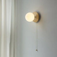 Odesa Wooden Plate Minimalist Line Wall Light