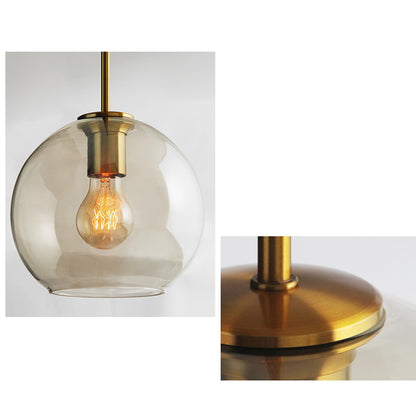 Millow Glass Shade Brass Fitting Pendant Light