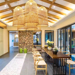 Kandang Rattan Wicker Bamboo Cage Pendant Light