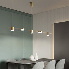 Nori Minimalist Brass Pendant Light Chandelier
