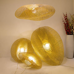 Birds Nest Rattan Bamboo Pendant Light