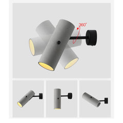 Concrete Pipe Minimalist Line Wall Light
